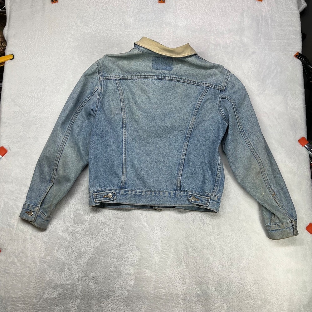 Vintage‎ Arizona Jean Co. Trucker Jacket Men's Blue Denim Pockets Button Front - Picture 2 of 12